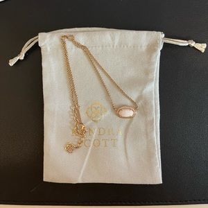 Kendra Scot Kyocera Opal rose gold necklace